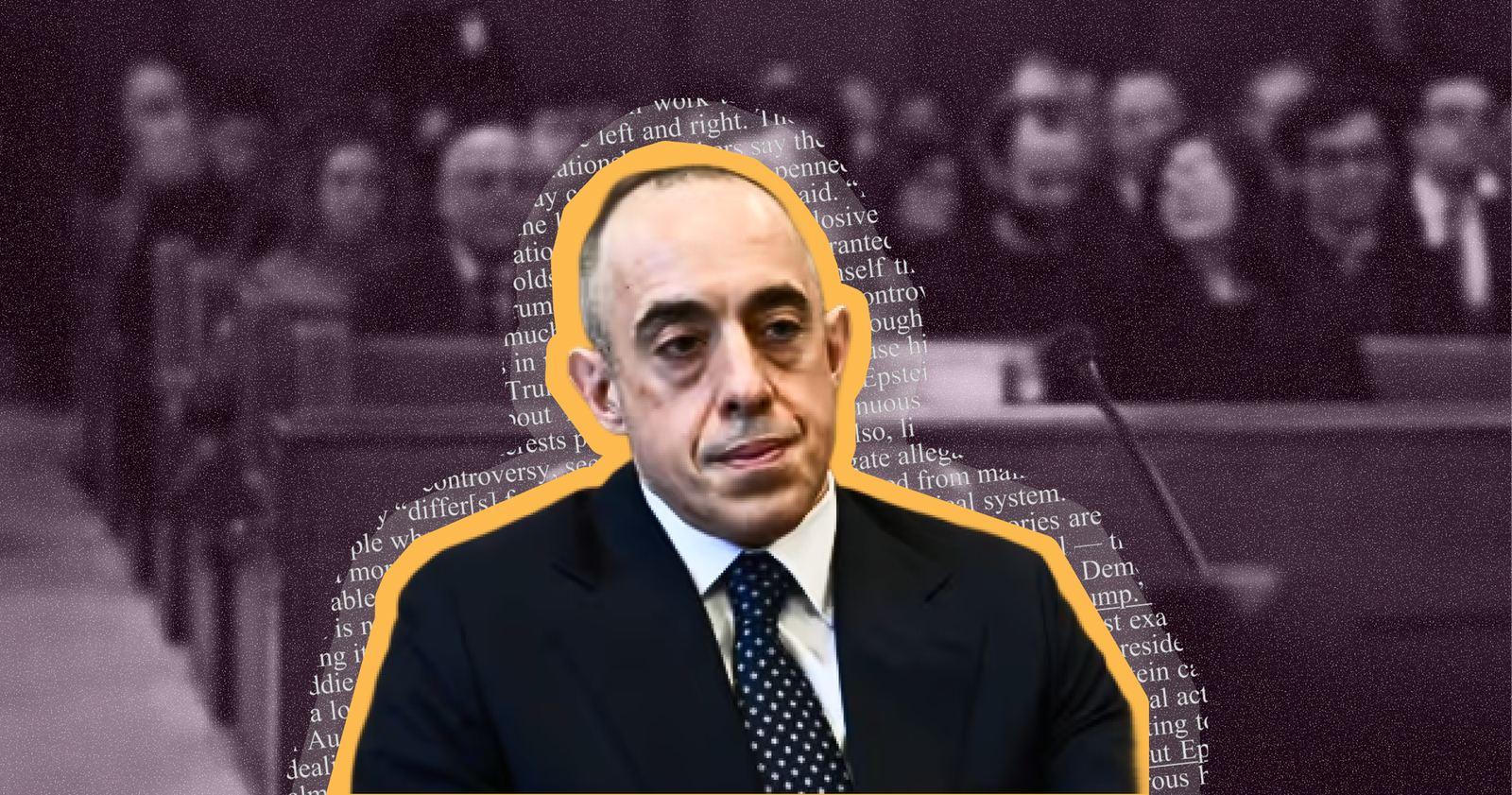 Emil Bove looks at President Donald Trump's hush-money trial in New York City — January 10, 2025 | ANGELA WEISS/Pool via REUTERS