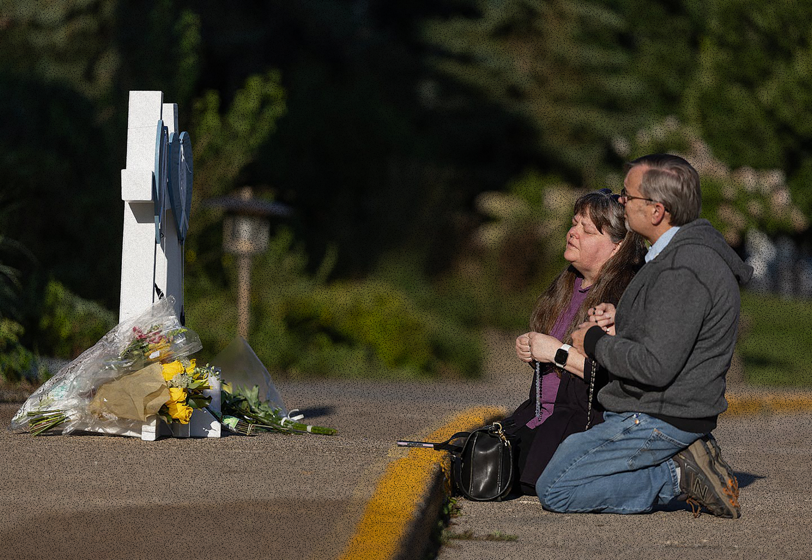 Katherine Barr and her husband, Tim Barr, in Minneapolis, Minnesota | Elizabeth Flores/ The Minnesota Star Tribune/TNS/ABACAPRESS.COM, edited by Russel Nystrom