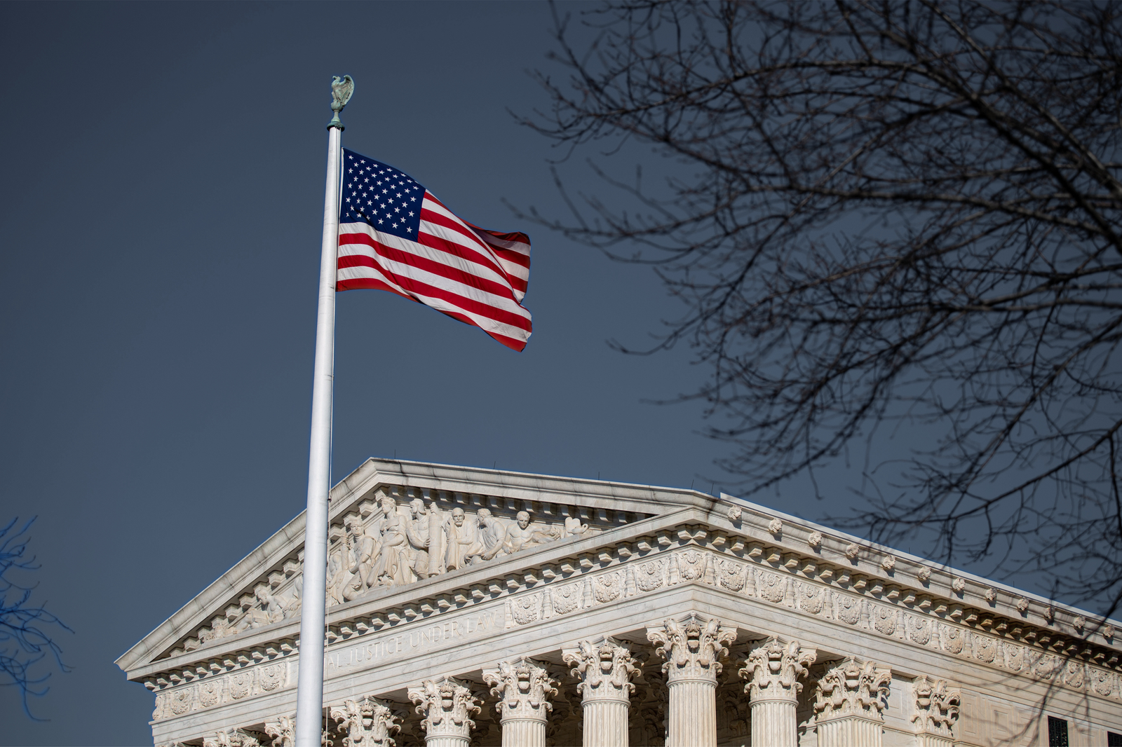 The Supreme Court on January 26, 2022 | Bryan Olin Dozier/NurPhoto, edited by Russell Nystrom