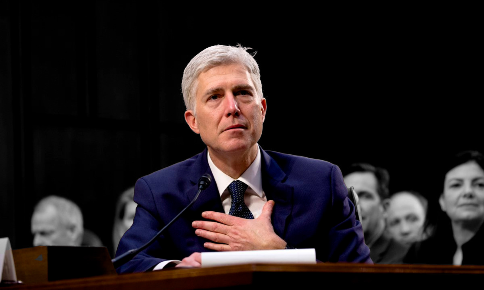 Then Supreme Court nominee Neil Gorsuch appears in Senate confirmation hearing