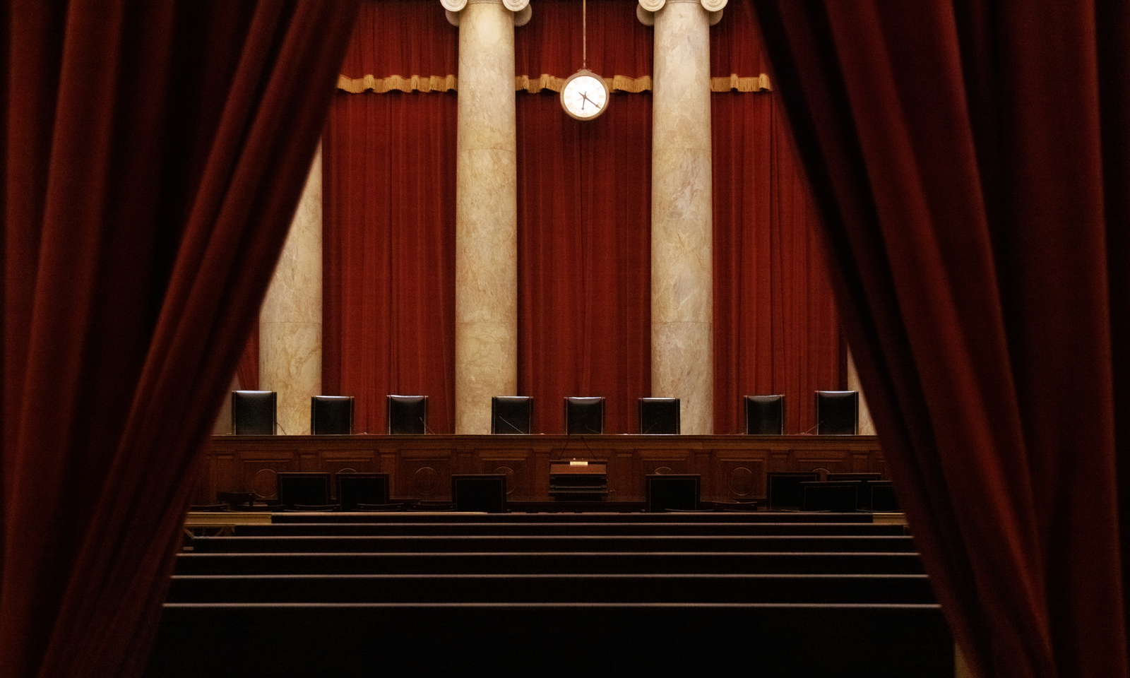 The Court Chamber inside of the Supreme Court building | Photo by Bryan Olin Dozier/NurPhoto