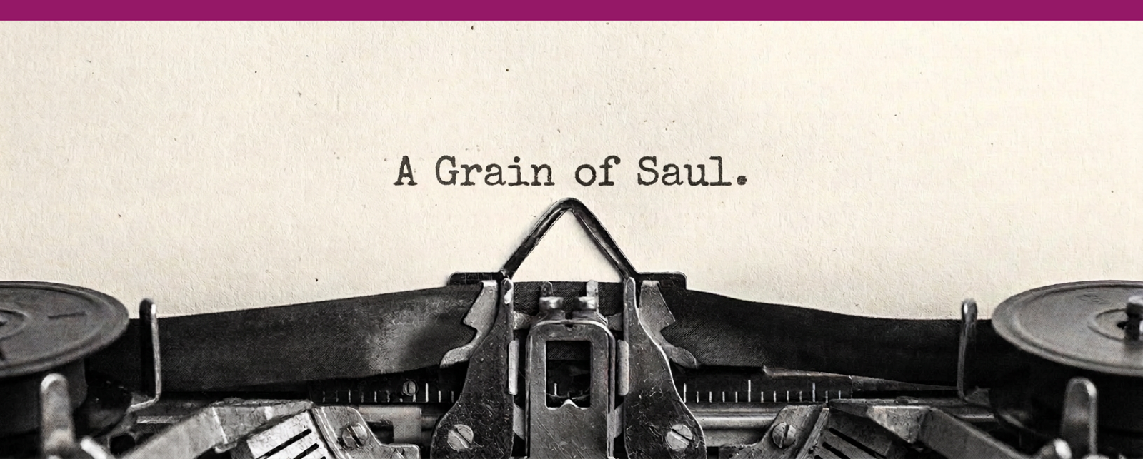 A Grain of Saul logo. Image: Matthew Matsuzaki