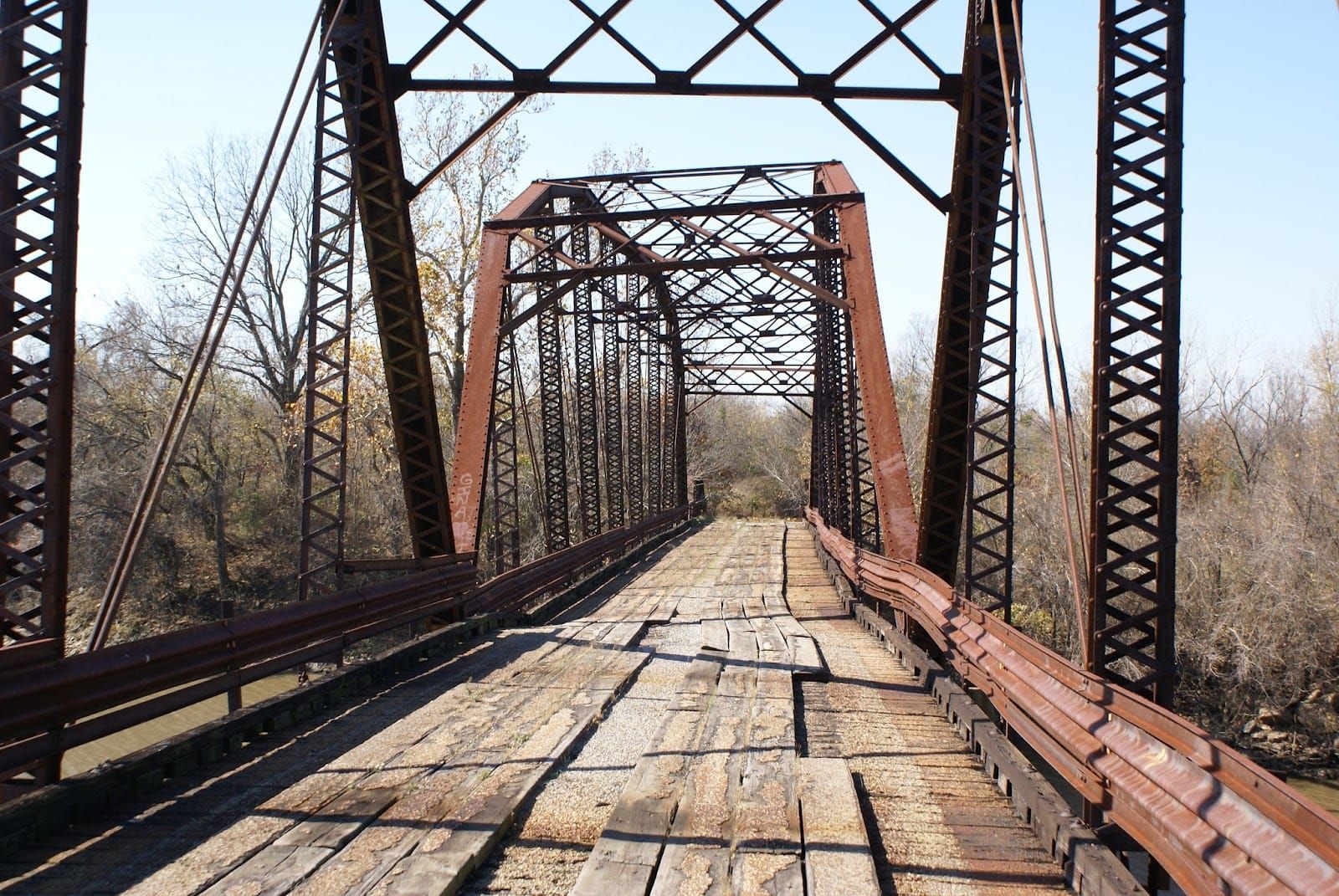 Broken bridge near Okay, OK | Dustin Moore, Flickr