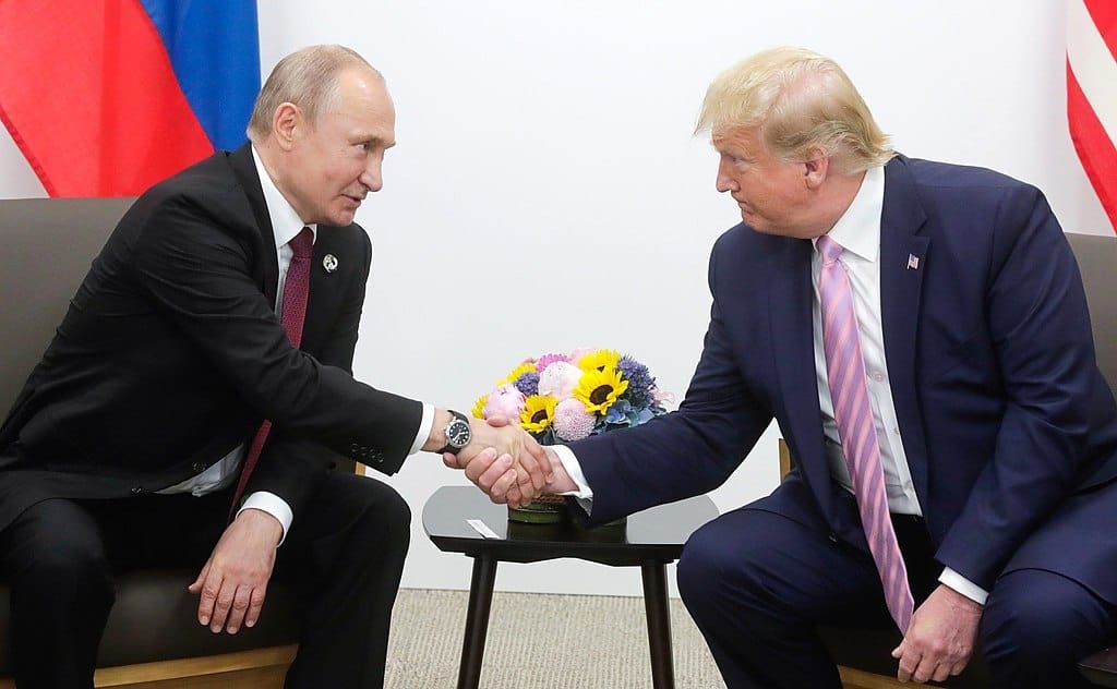 Russian President Vladimir Putin meets with President Donald Trump in 2019 | Wikimedia Commons