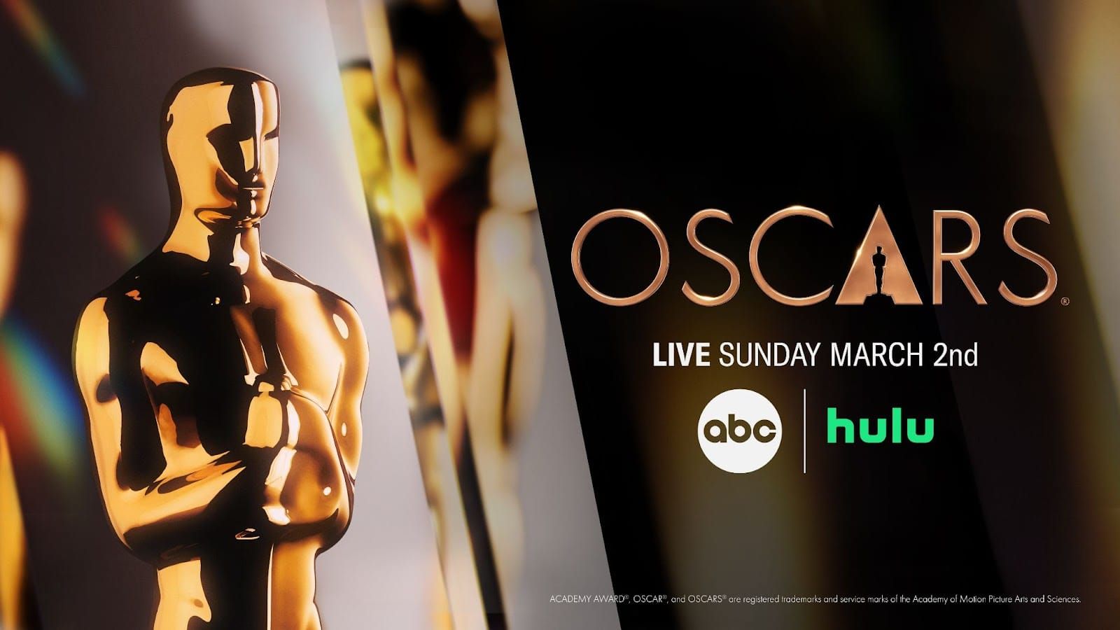 The Oscars, official marketing image | ABC, Hulu