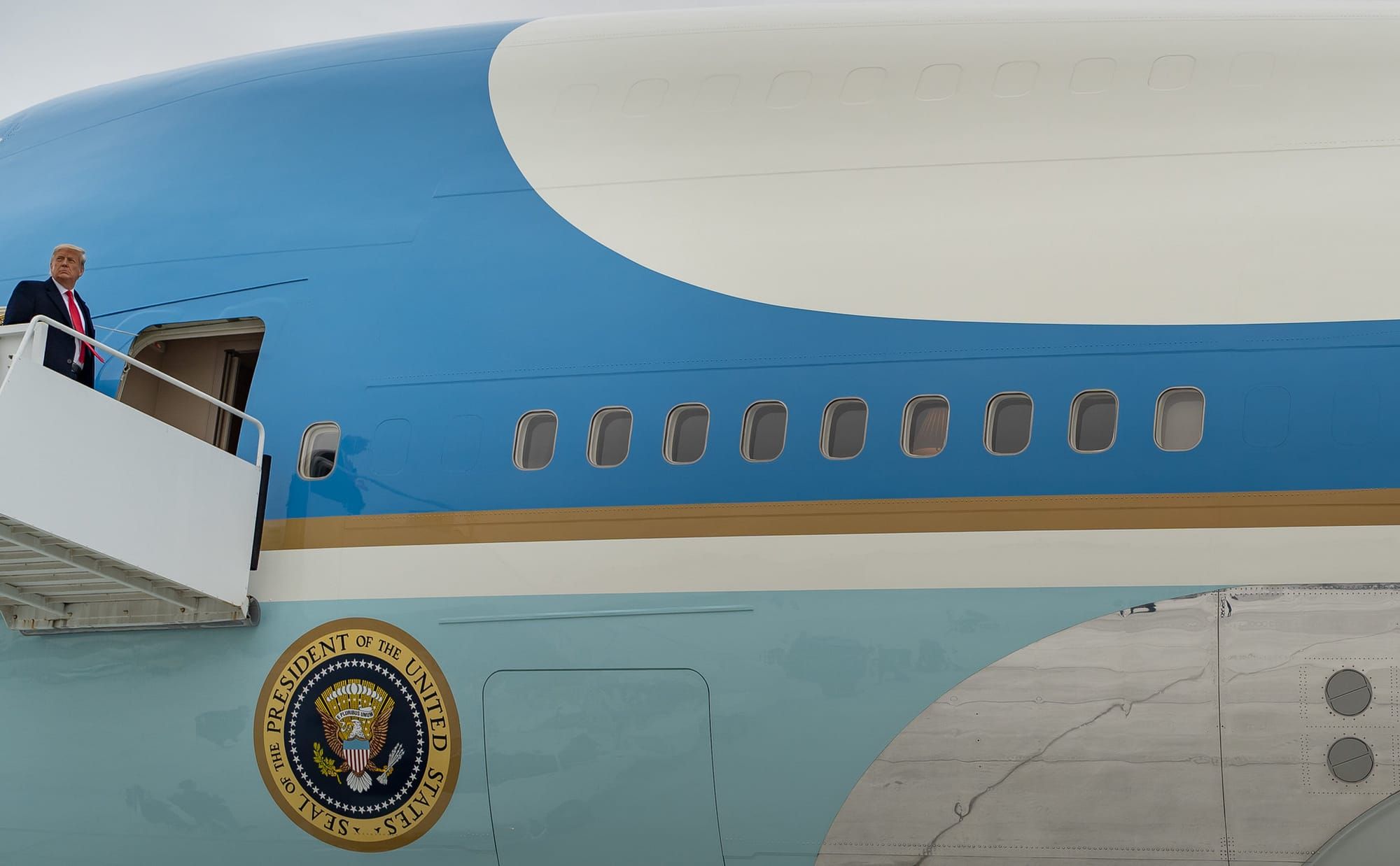 President Donald J. Trump boards Air Force One in Texas | Official White House Photo by Shealah Craighead, 2021