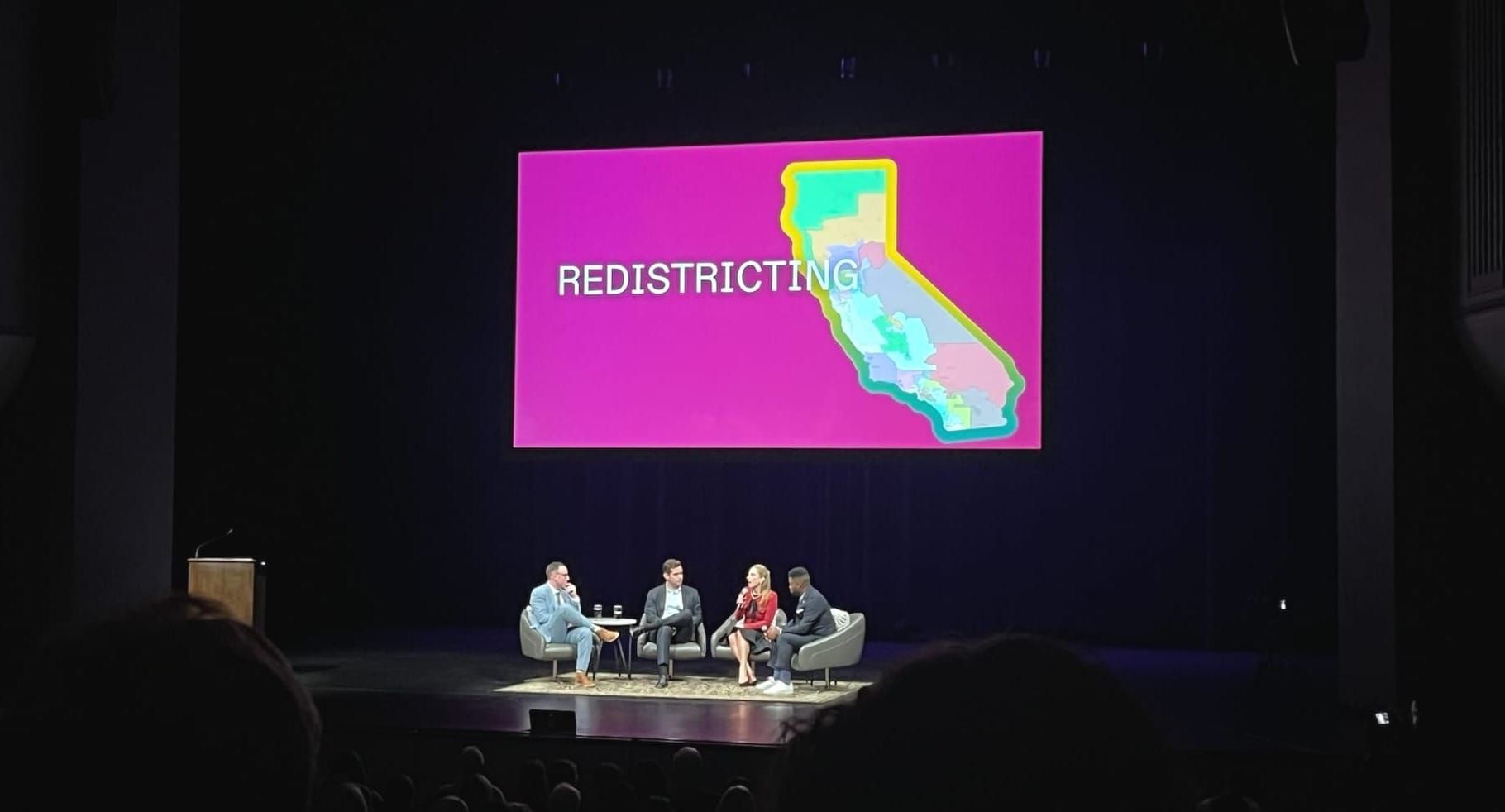 The view from the audience at our event in Irvine, California. 