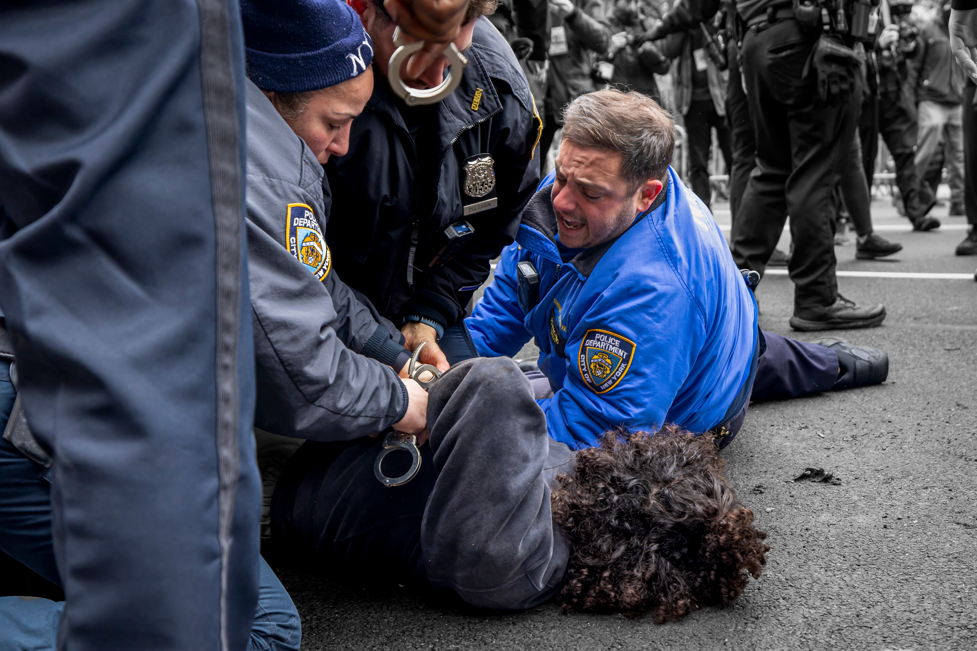 A suspect is arrested after throwing an alleged explosive device outside Gracie Mansion, the New York City mayoral residence