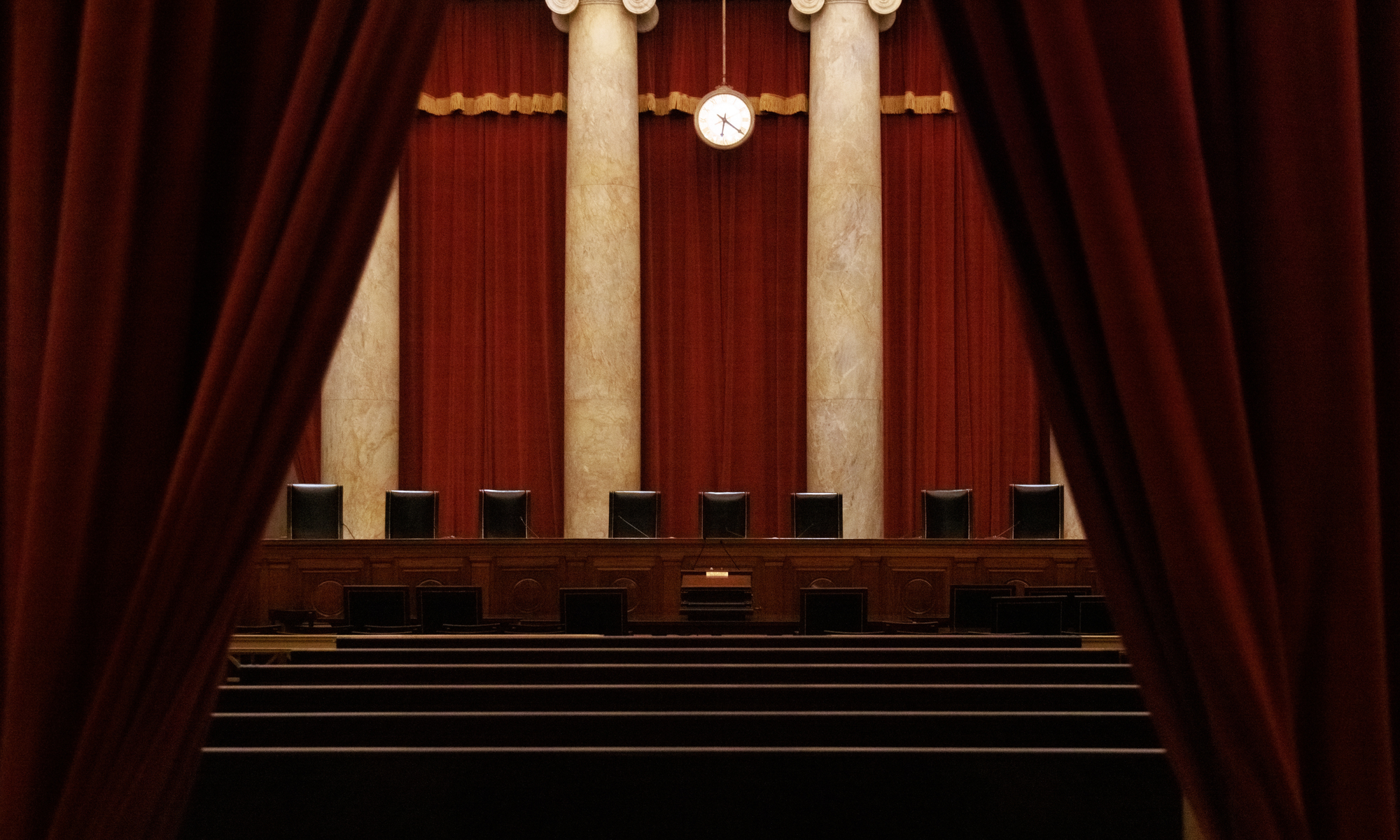 The Court Chamber inside of the Supreme Court building | Photo by Bryan Olin Dozier/NurPhoto