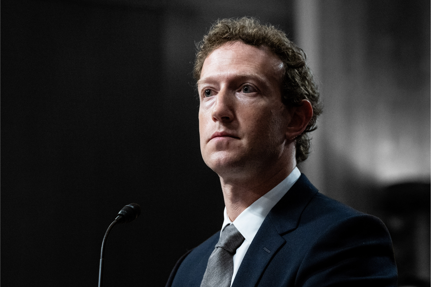 Meta founder and CEO Mark Zuckerberg speaks at a Senate Judiciary Committee in the U.S. Capitol.