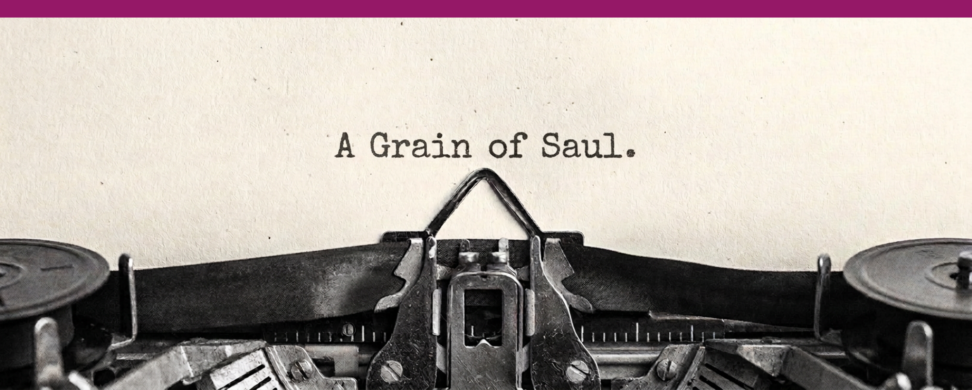 A Grain of Saul logo. Image: Matthew Matsuzaki