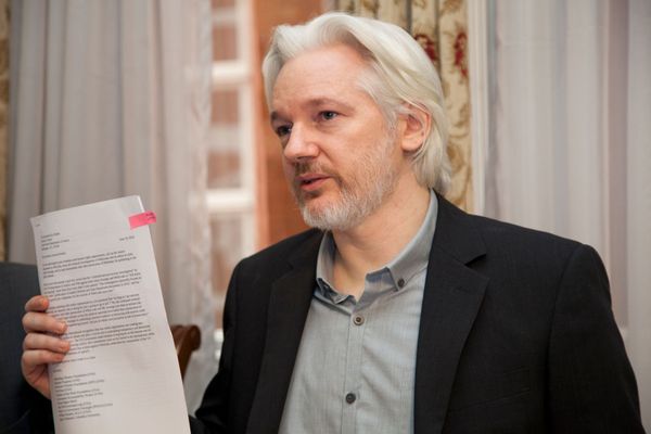 WikiLeaks founder Julian Assange. Foto: David G Silvers. Cancillería del Ecuador.