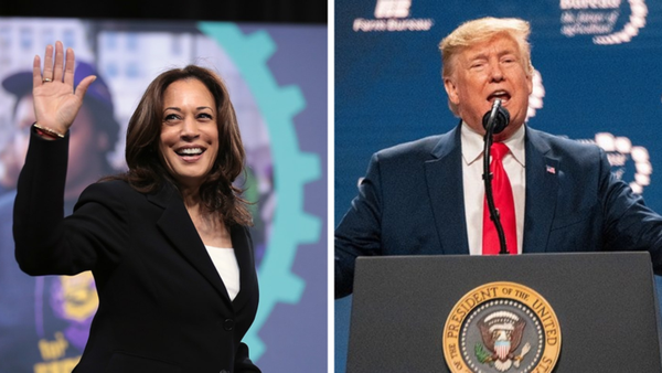 Harris (left) and Trump (right) are now in a new, close election. Image: Magdalena Bokowa