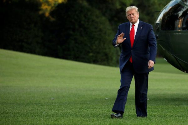 Donald Trump on the South Lawn of the White House in 2019 | Image: PBS