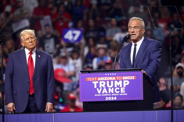  Donald Trump and Robert F. Kennedy, Jr. at an election rally  in Glendale, Arizona | Gage Skidmore, Wikimedia Commons