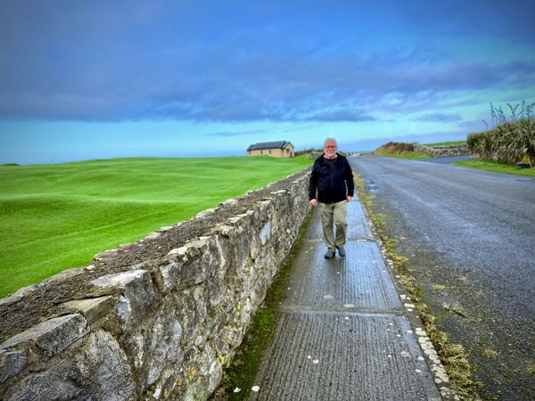 The author, walking down a path | Photo from Charles Coursey