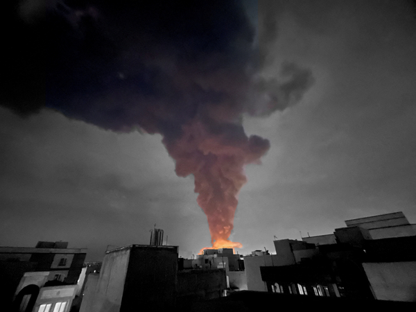 Smoke rises following an explosion, amid the U.S.-Israeli conflict with Iran, in Tehran | Majid Asgaripour/WANA (West Asia News Agency) via REUTERS, edited by Russell Nystrom