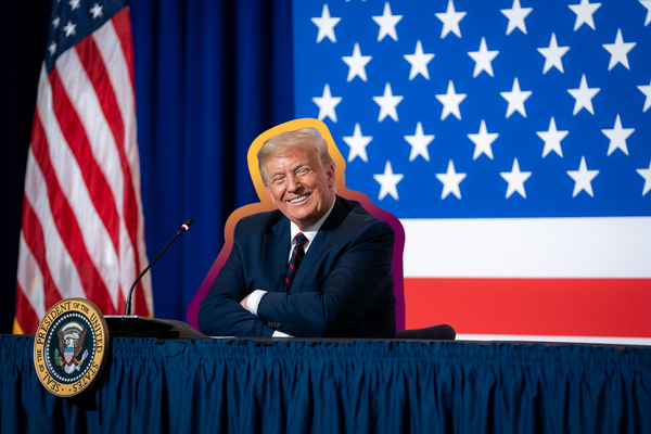 President Donald Trump at the American Red Cross-National Headquarters in Washington, D.C. — July 30, 2020 | Trump White House, flickr, edited by Russell Nystrom