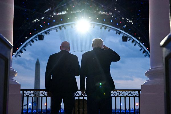 President Donald Trump and UFC CEO Dana White during the "UFC Freedom 250" event | SAUL LOEB/Pool via REUTERS