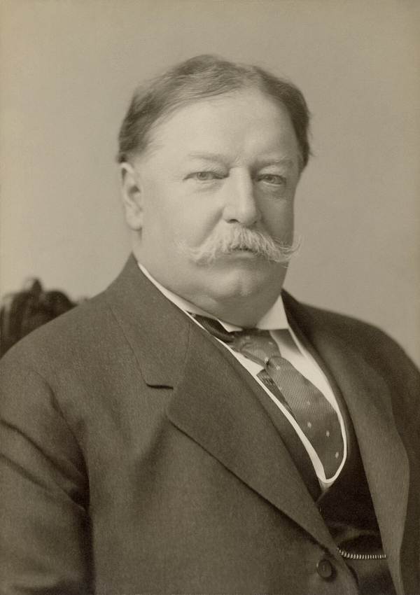 William Howard Taft in 1908 | Pach Brothers, restored by Adam Cuerden, Wikimedia Commons