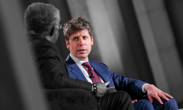 OpenAI CEO Sam Altman at the 2026 Infrastructure Summit — Washington, D.C. | REUTERS/Kylie Cooper, edited by Russell Nystrom