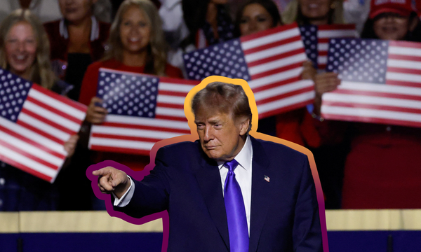 President Donald Trump at the Republican National Midterm Convention | REUTERS/Brian Snyder, edited by Russell Nystrom