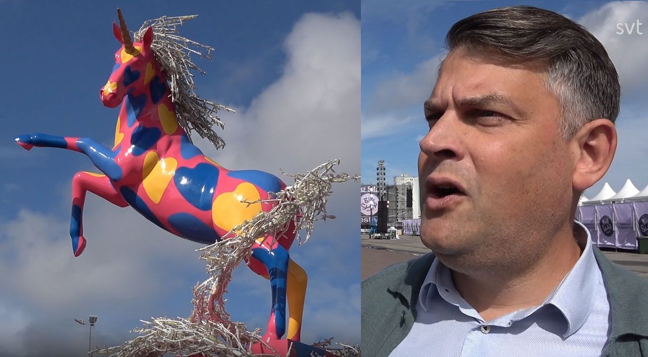 Malmö stad vill “reta hatarna” med rosa enhörningsskulptur