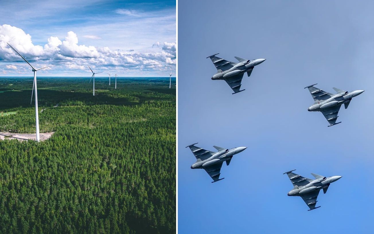 Försvaret tar strid mot 300 meter höga vindkraftverk – Försvårar militär verksamhet
