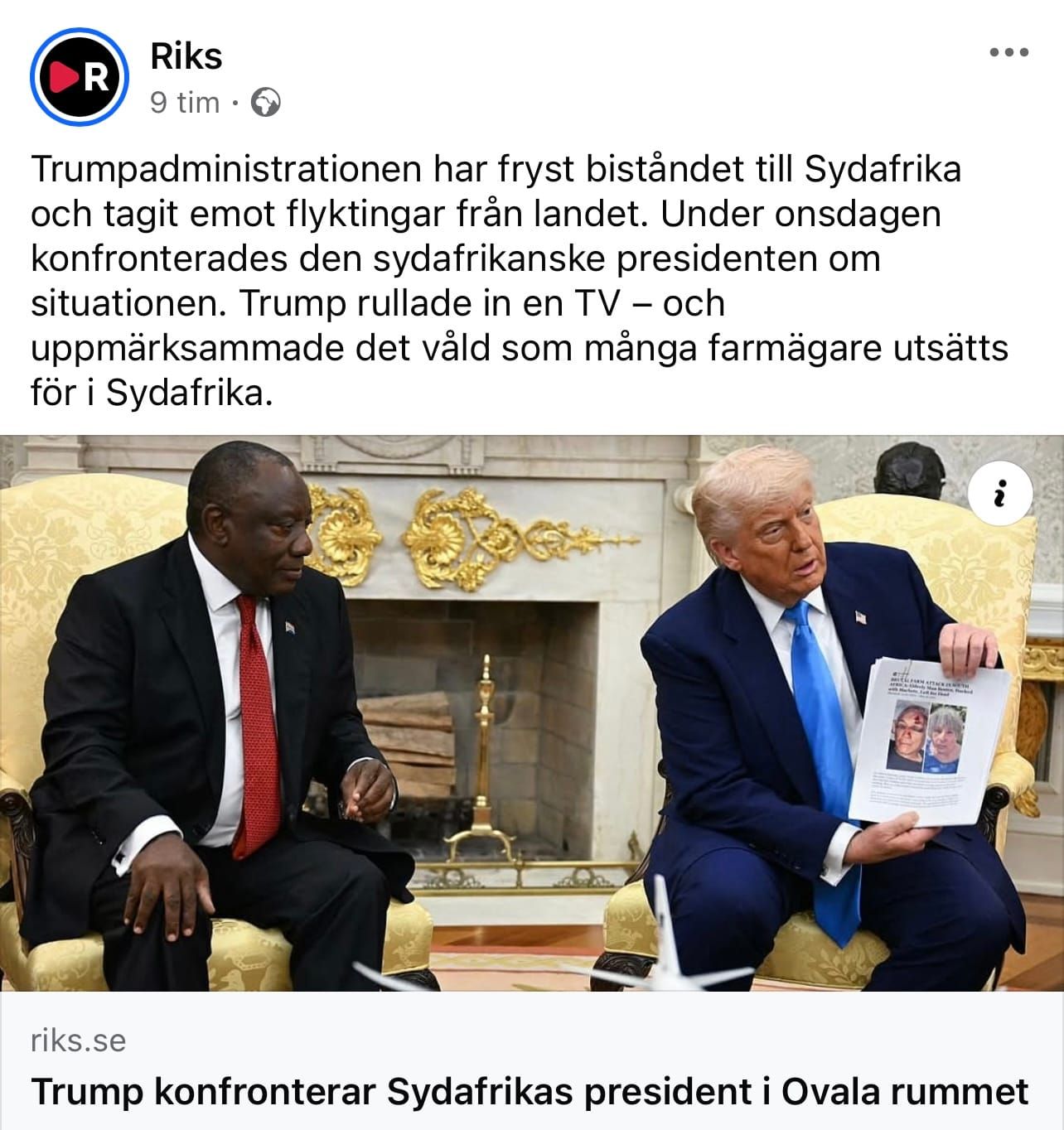 Mördade vita farmare…