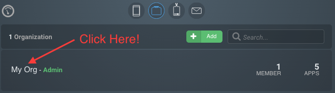 Getting your API key, step 1