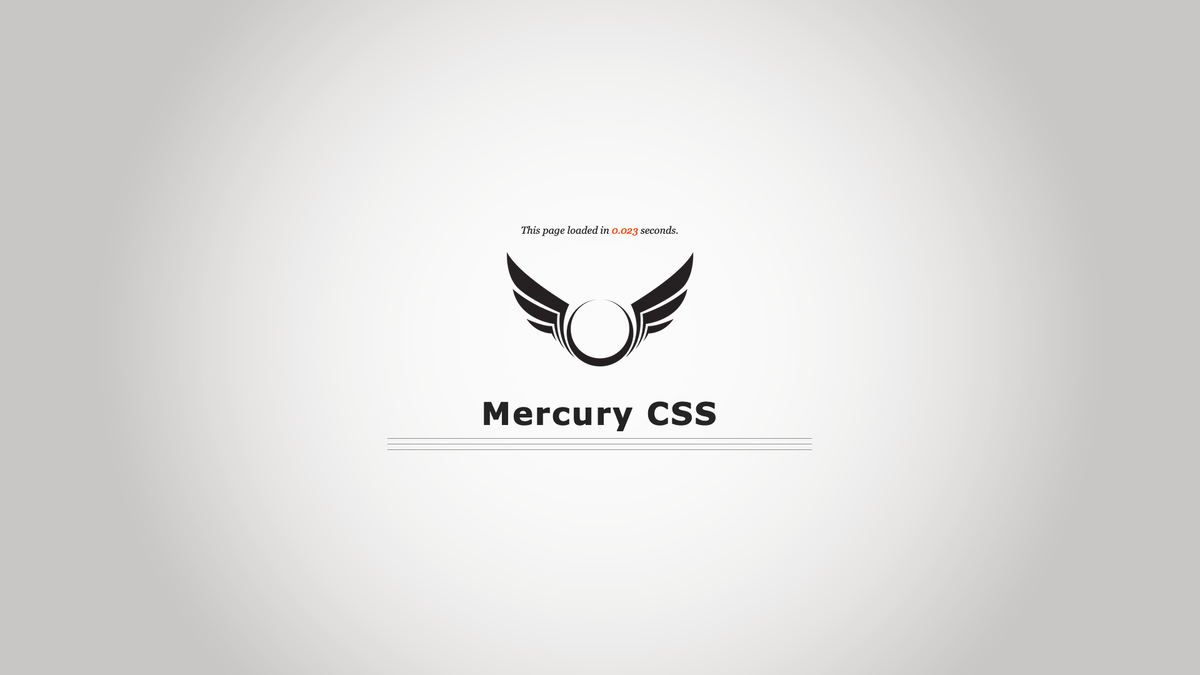 Web Design - Mercury CSS Classless Style Sheet