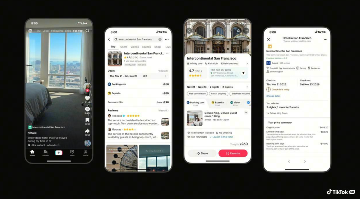 TikTok’s New Feature Lets Users Book Trips Straight From Creator Videos