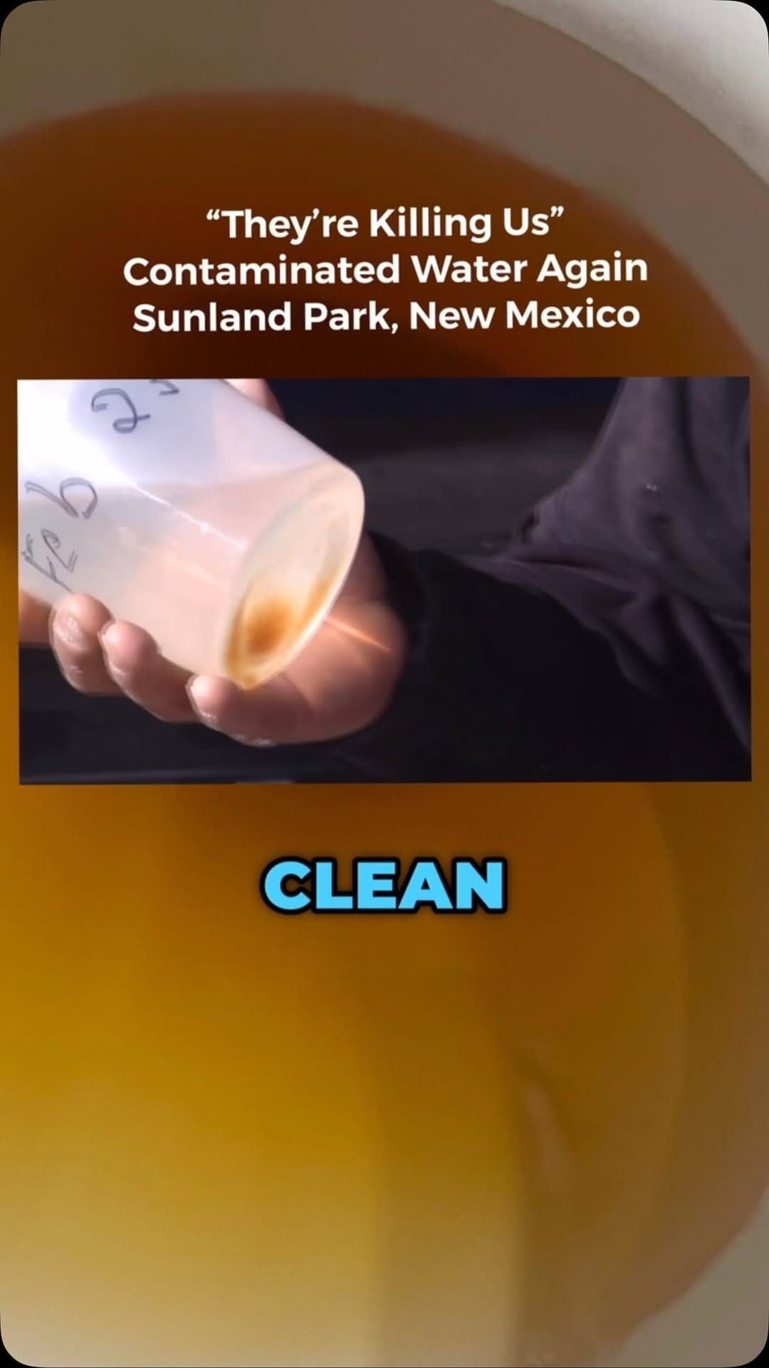 Yellow tap water in Sunland Park again