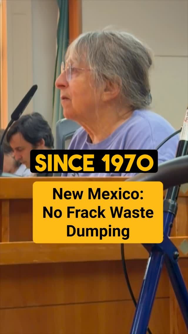 New Mexicans Continue to speak out against dumping treated fracking waste into onto our lands