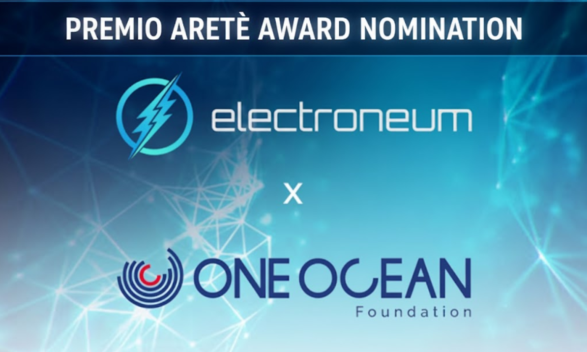 A Win for the Planet: Electroneum & One Ocean Foundation Partnership Nominated for Premio Aretè 2025