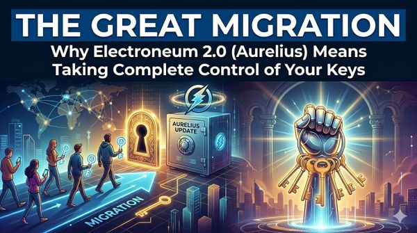 The Great Migration: Why Electroneum 2.0 (Aurelius) Means Taking Complete Control of Your Keys