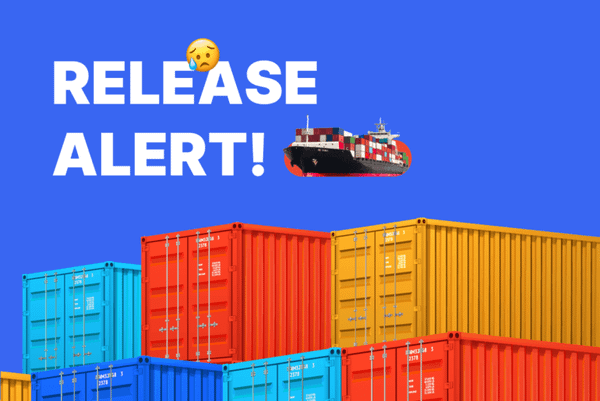 Container shipment release process showing cargo ready for pickup after shipping documents, carrier approval, and customs requirements have been completed.