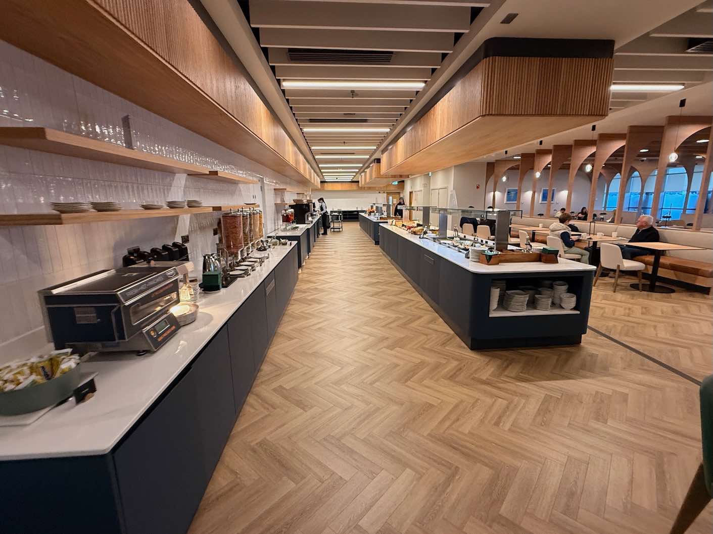 Food in the Phoenix Lounge, Dublin Airport Terminal 1