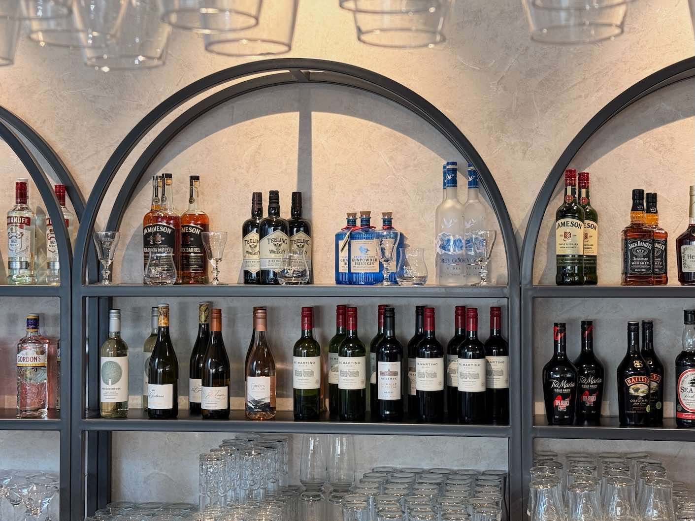Drinks in the Phoenix Lounge, Dublin Airport Terminal 1