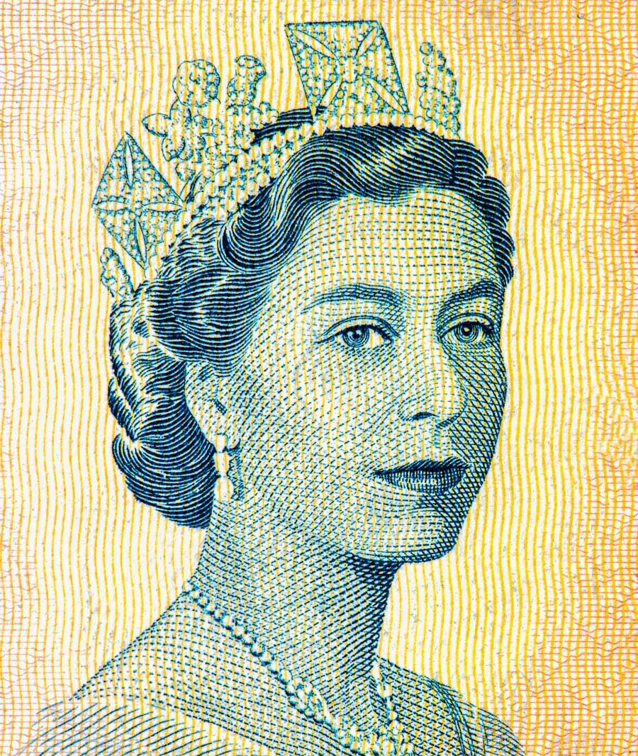 Image of a young Queen Elizabeth