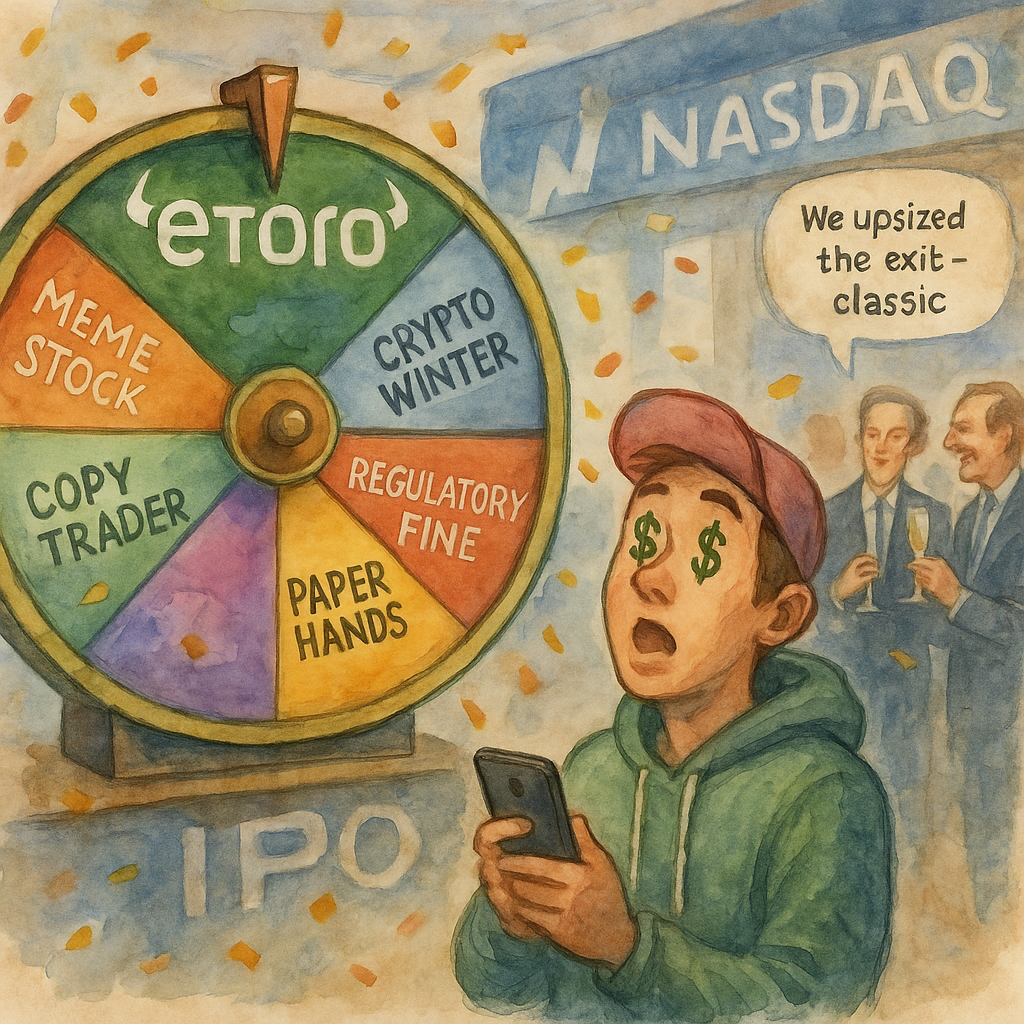 eToro Lists on Nasdaq: Now You Too Can Buy the Hype and Hold the Bag