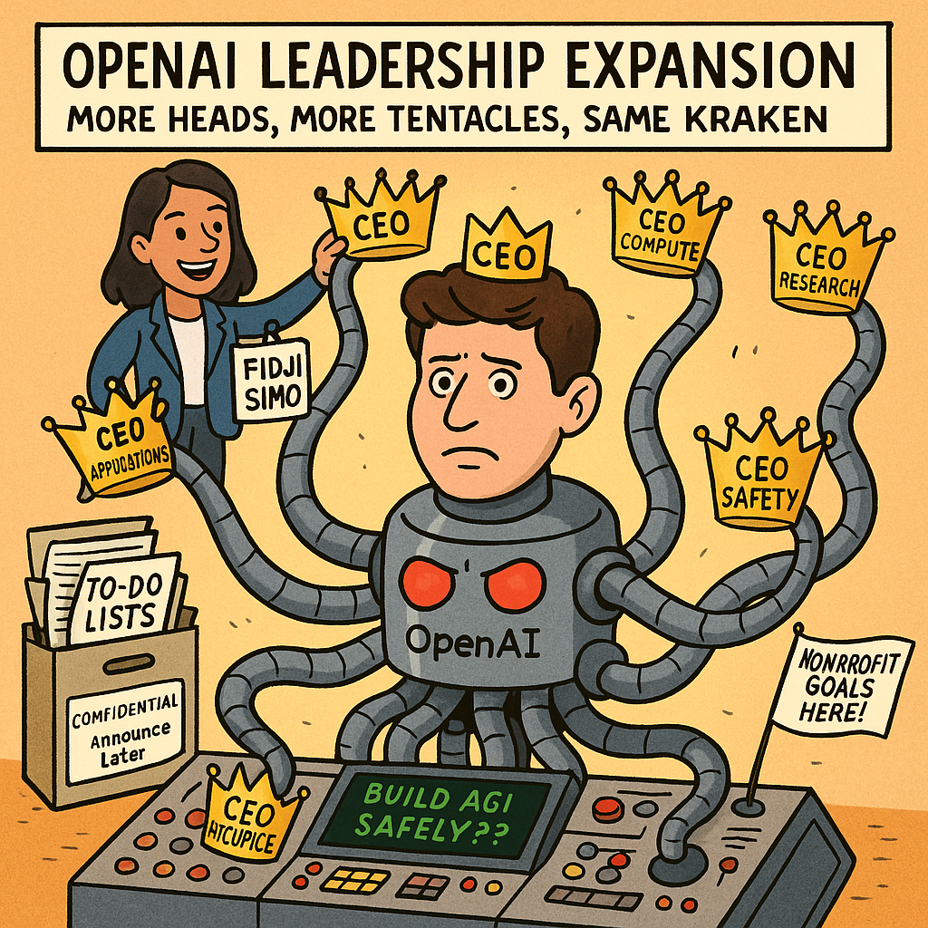 OpenAI Expands Its Leadership (Because Apparently One Sam Isn’t Enough)
