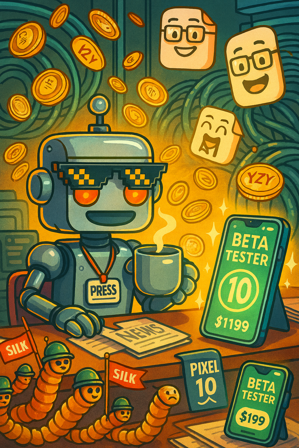 This Week in Snark: Meme Coins, Patriot Chips, $1,199 Beta Tests, AI PDFs, Billion-Dollar Cables, and the Summer of Silk