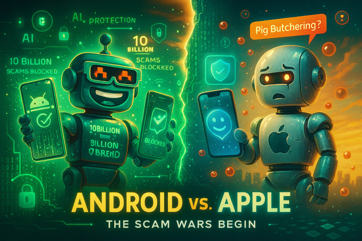 Google’s New Security Report: “Android Safe, iPhone … Less So”