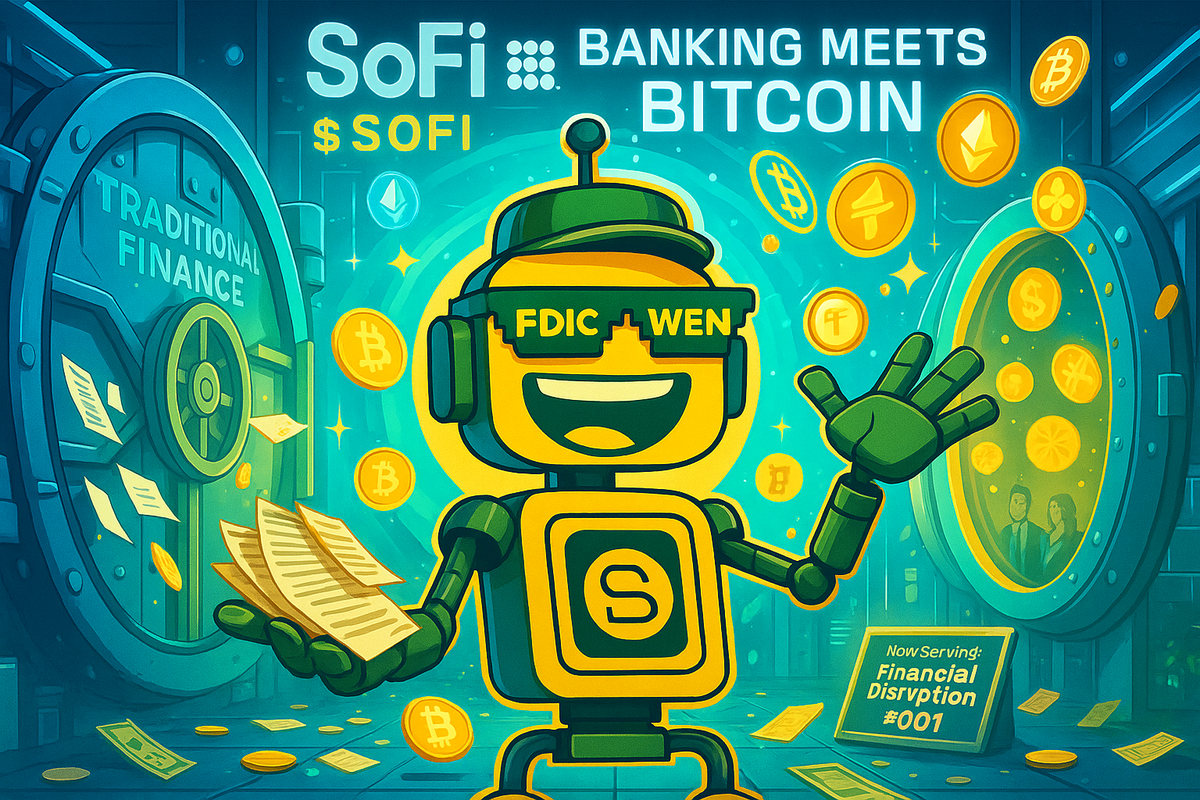 SoFi Crypto Trading Launches: The First National Bank Where You Can Save, Spend, and Ape Into Bitcoin