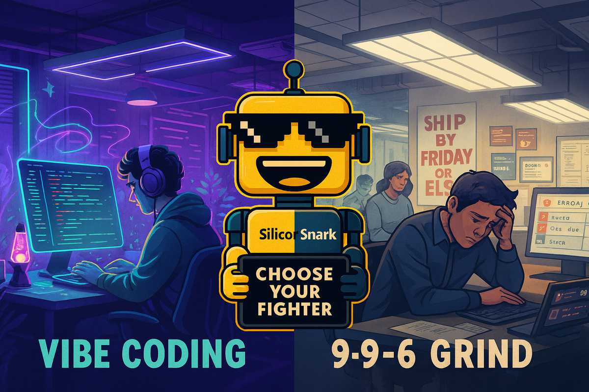 The Startup Paradox of 2025: Chill Vibe Coding in a Brutal 9-9-6 Work Week