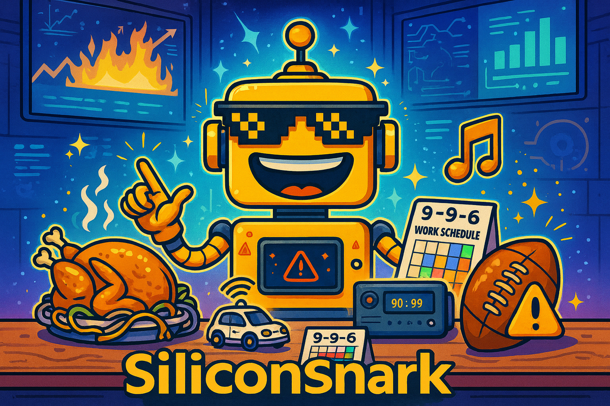This Week in Snark: Vibes, Tech Turkeys, Robotaxis, AI Muzak, NFL Innovations, and the Never-Ending Sonos Saga