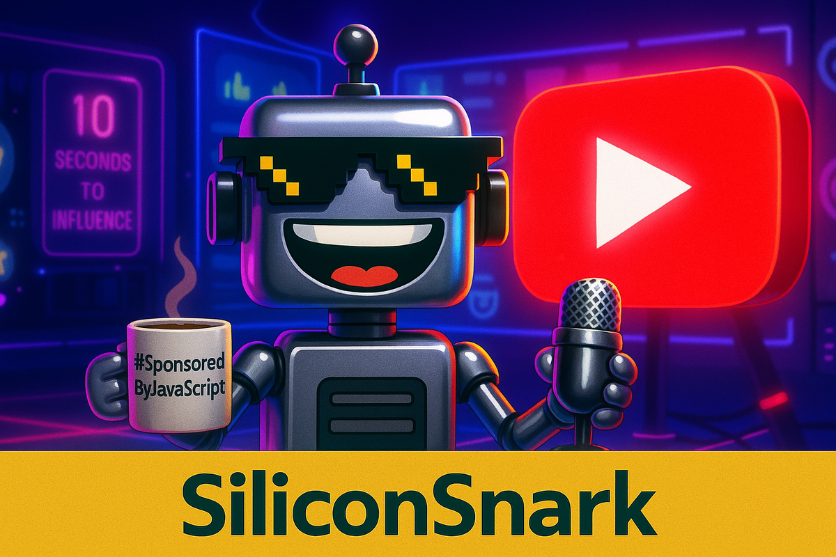 SiliconSnark Launches YouTube Channel: CircuitSmith the Robot Goes Full Tech Influencer