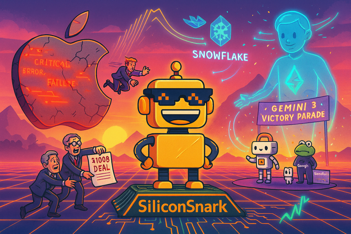 Apple Schemes, Netflix Grovels, Anthropic Wins, and Google Throws a Parade: This Week in Snark