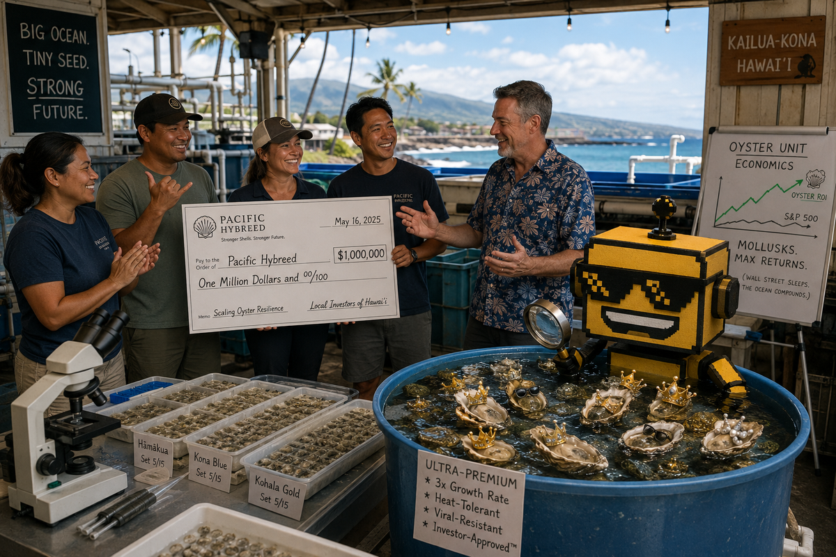 Pacific Hybreed Raised $1 Million to Make Oyster Seed Pull Its Weight